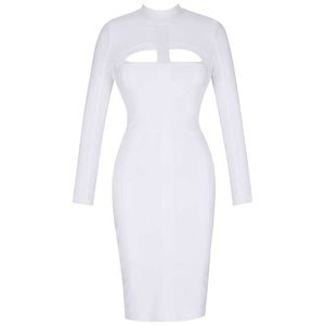 (NWOT) XL White SEXY Body Con Dress
